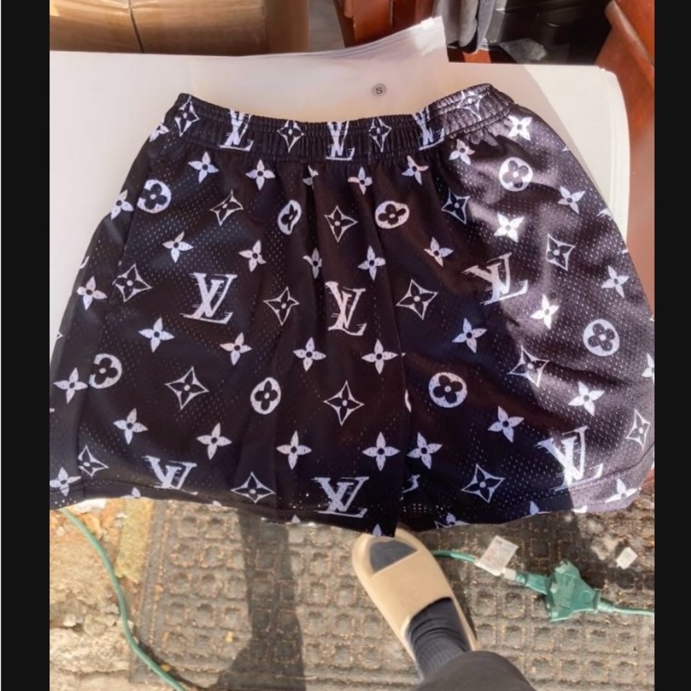 Black and White Monogram Skirt